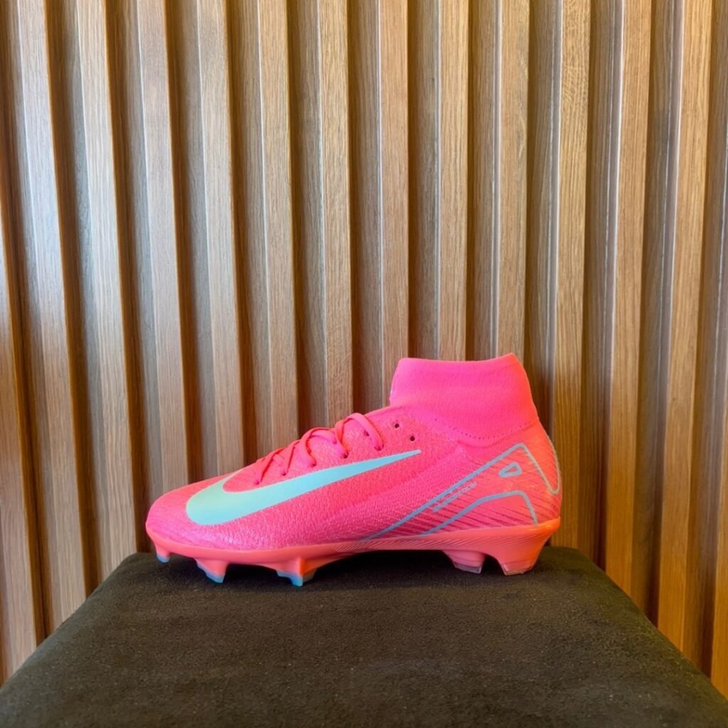 Chuteira Nike Air Zoom Mercurial Superfly 10 rosa-azul